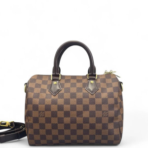 Louis Vuitton Speedy Bandouliere 25 Damier Ebene Brown