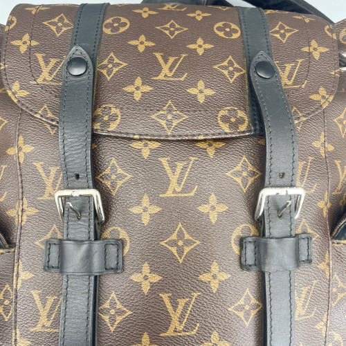 Louis Vuitton Christopher Backpack Monogram Brown Black