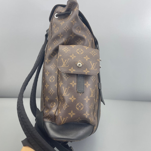 Louis Vuitton Christopher Backpack Monogram Brown Black