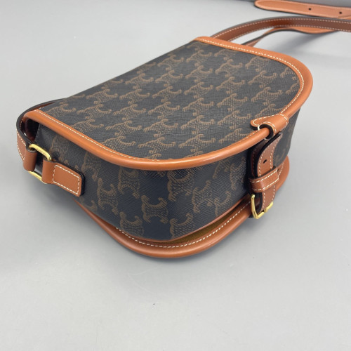 Celine Medium Folco Bag Triomphe Brown