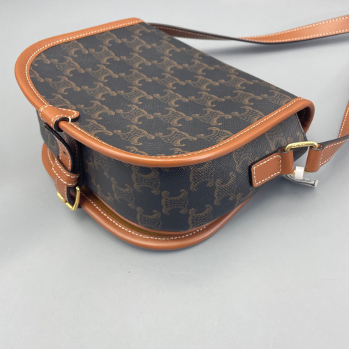 Celine Medium Folco Bag Triomphe Brown