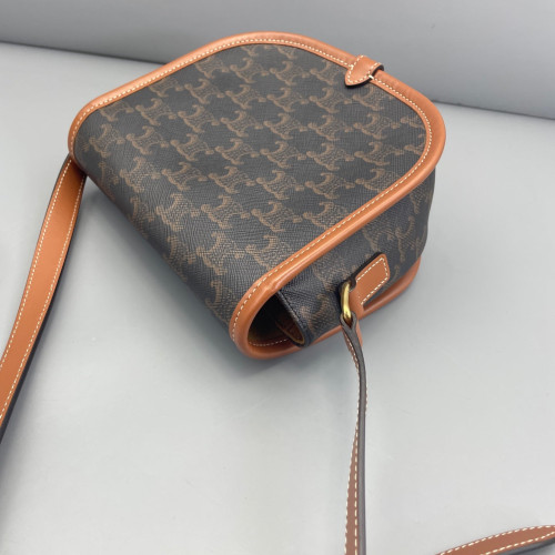 Celine Medium Folco Bag Triomphe Brown