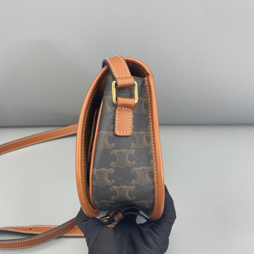 Celine Medium Folco Bag Triomphe Brown