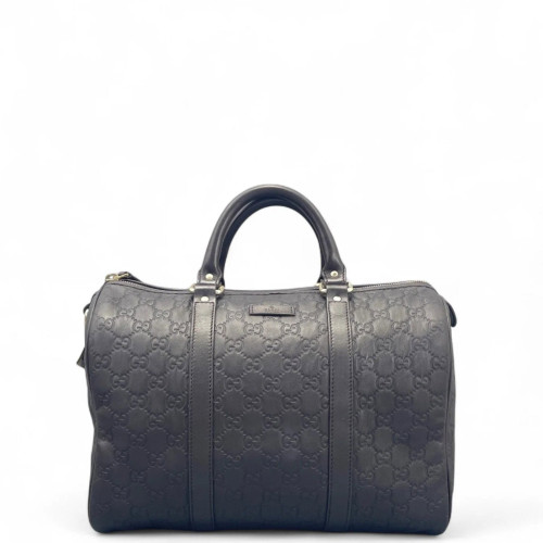 Gucci Boston Bag Guccissima Espresso Brown