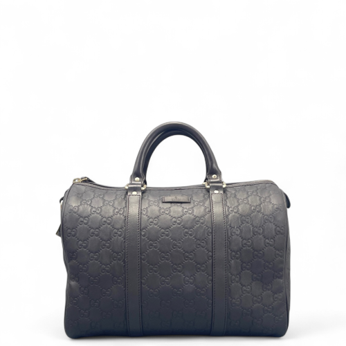 Gucci Boston Bag Guccissima Espresso Brown