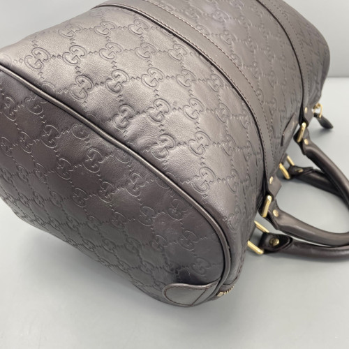 Gucci Boston Bag Guccissima Espresso Brown