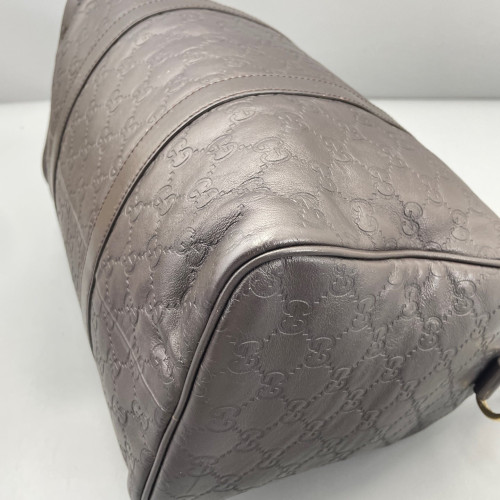 Gucci Boston Bag Guccissima Espresso Brown