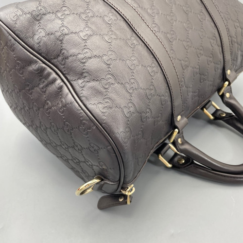 Gucci Boston Bag Guccissima Espresso Brown