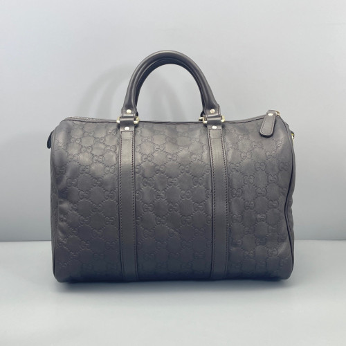 Gucci Boston Bag Guccissima Espresso Brown