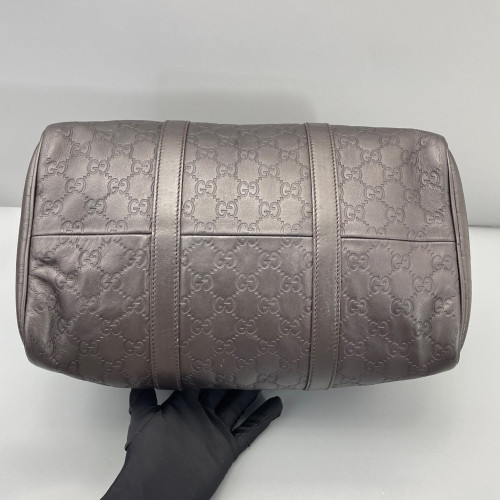 Gucci Boston Bag Guccissima Espresso Brown