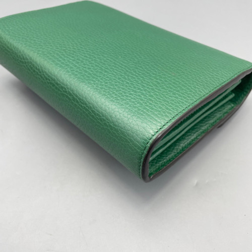 Gucci Mini Dionysus Chain Wallet Grained Calfskin Green