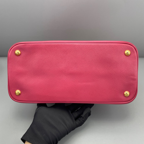 Prada Medium Lux Open Promenade Saffiano Calfskin Fuchsia