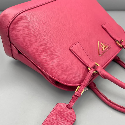 Prada Medium Lux Open Promenade Saffiano Calfskin Fuchsia