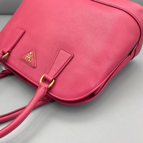 Prada Medium Lux Open Promenade Saffiano Calfskin Fuchsia