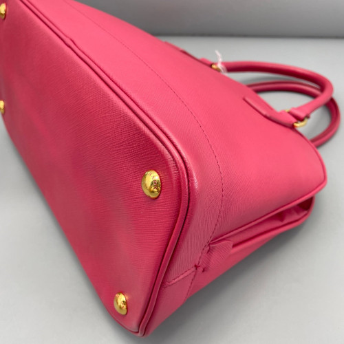 Prada Medium Lux Open Promenade Saffiano Calfskin Fuchsia