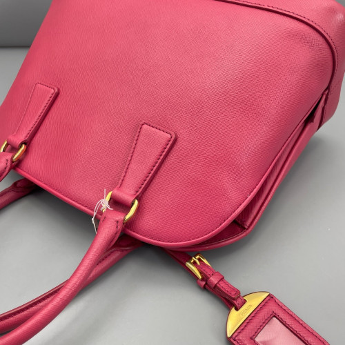 Prada Medium Lux Open Promenade Saffiano Calfskin Fuchsia