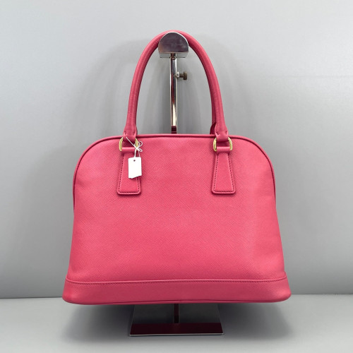 Prada Medium Lux Open Promenade Saffiano Calfskin Fuchsia