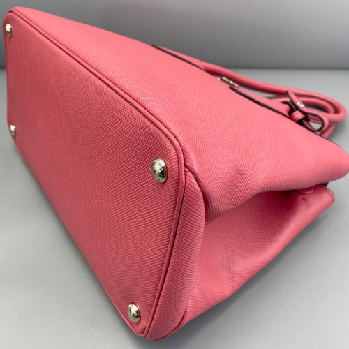 Prada Large Double Bag Saffiano Calfskin New Rosette