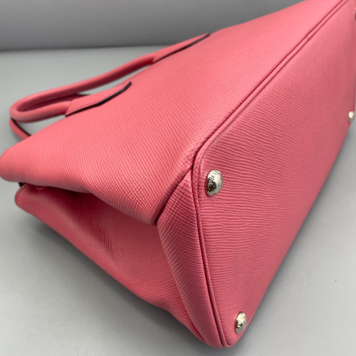 Prada Large Double Bag Saffiano Calfskin New Rosette