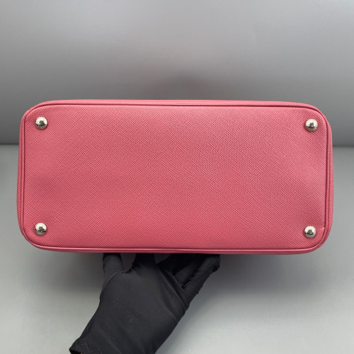 Prada Large Double Bag Saffiano Calfskin New Rosette