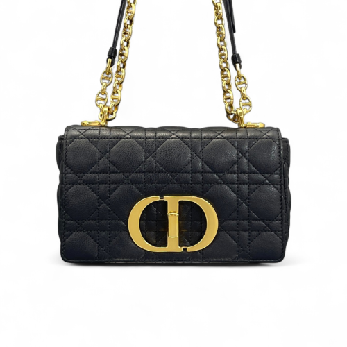 Dior Mini Caro Bag Calfskin Black