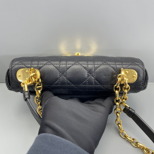 Dior Mini Caro Bag Calfskin Black
