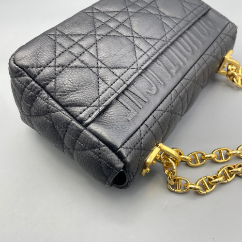 Dior Mini Caro Bag Calfskin Black