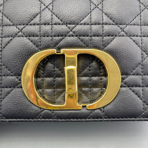 Dior Mini Caro Bag Calfskin Black