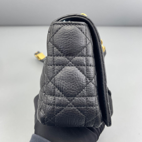 Dior Mini Caro Bag Calfskin Black