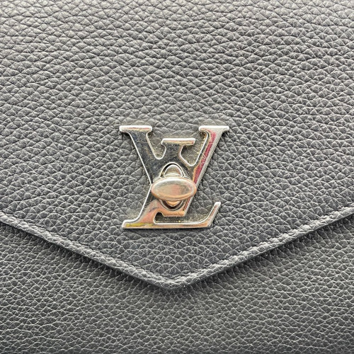Louis Vuitton Mylockme Chain Pochette Calfskin Black