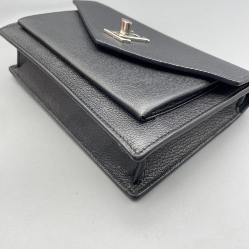 Louis Vuitton Mylockme Chain Pochette Calfskin Black