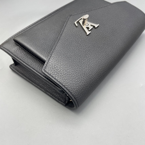 Louis Vuitton Mylockme Chain Pochette Calfskin Black