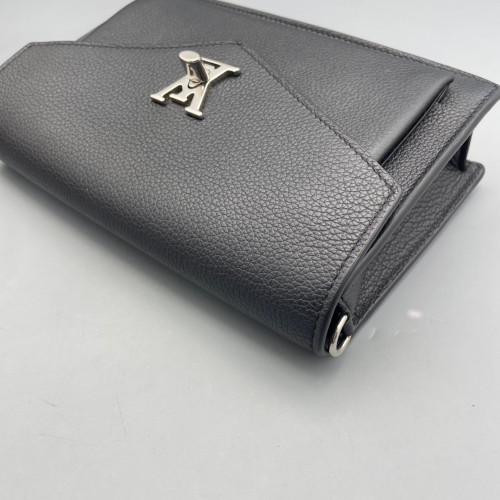 Louis Vuitton Mylockme Chain Pochette Calfskin Black