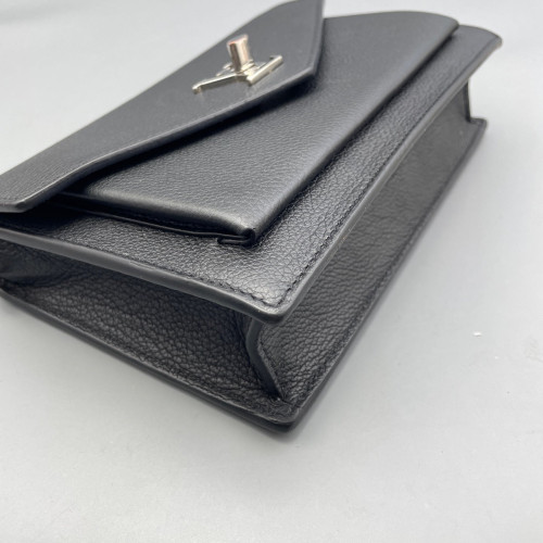 Louis Vuitton Mylockme Chain Pochette Calfskin Black