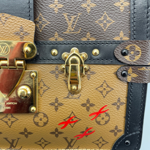 Louis Vuitton Trunk Clutch Monogram Brown Black
