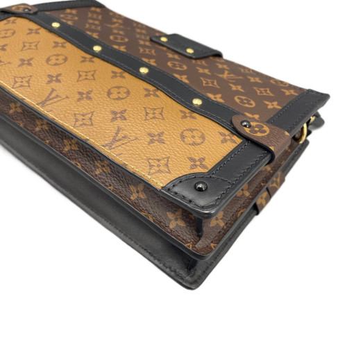 Louis Vuitton Trunk Clutch Monogram Brown Black