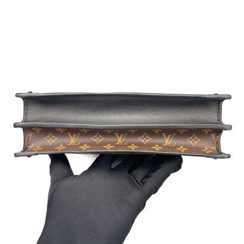 Louis Vuitton Trunk Clutch Monogram Brown Black