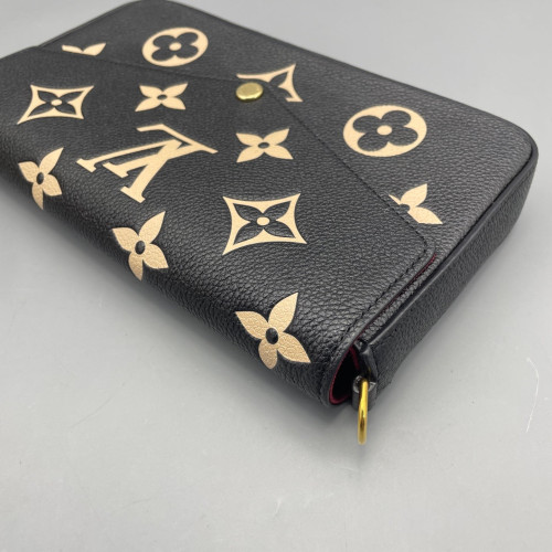 Louis Vuitton Pochette Felicie Chain Wallet Monogram Empreinte Giant Black White