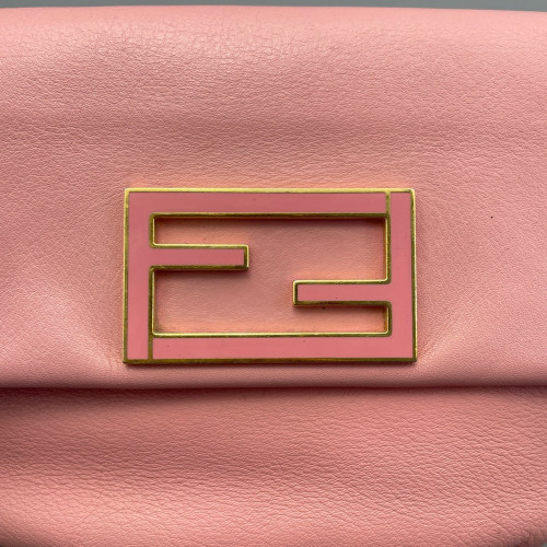 Fendi Crossbody Bag Calfskin Pink