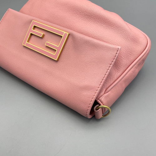 Fendi Crossbody Bag Calfskin Pink
