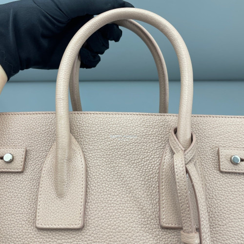 Yves Saint Laurent Medium Sac De Jour Grained Calfskin Nude Pink