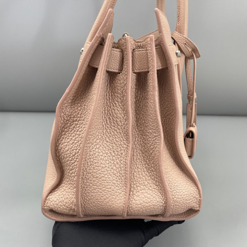 Yves Saint Laurent Medium Sac De Jour Grained Calfskin Nude Pink