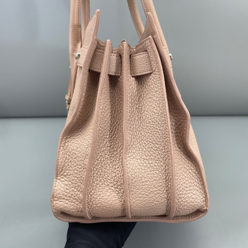 Yves Saint Laurent Medium Sac De Jour Grained Calfskin Nude Pink