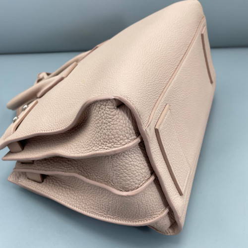 Yves Saint Laurent Medium Sac De Jour Grained Calfskin Nude Pink