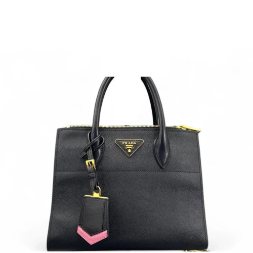 Prada Medium Esplanade Saffiano Calfskin Black