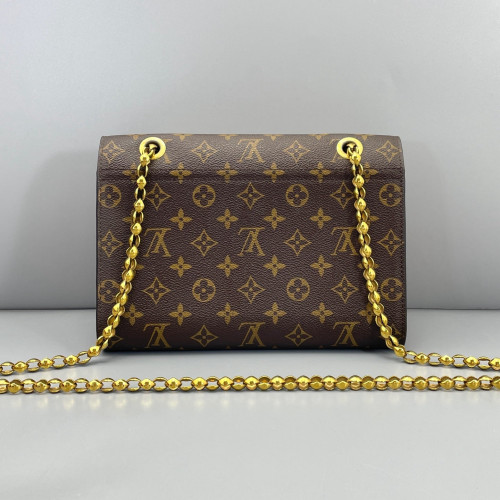 Louis Vuitton Victoire Monogram Red Brown