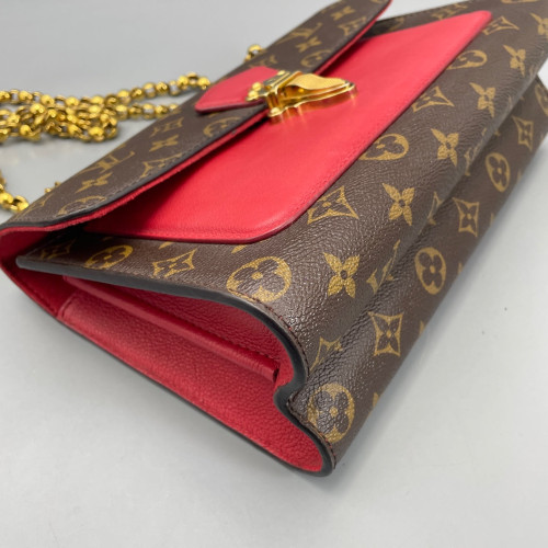 Louis Vuitton Victoire Monogram Red Brown