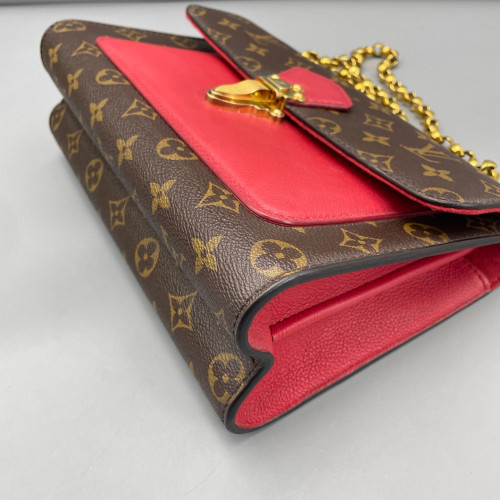 Louis Vuitton Victoire Monogram Red Brown