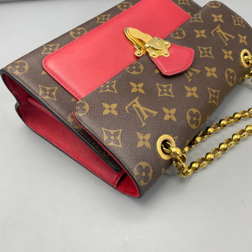 Louis Vuitton Victoire Monogram Red Brown