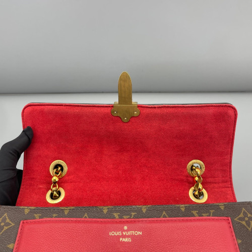 Louis Vuitton Victoire Monogram Red Brown